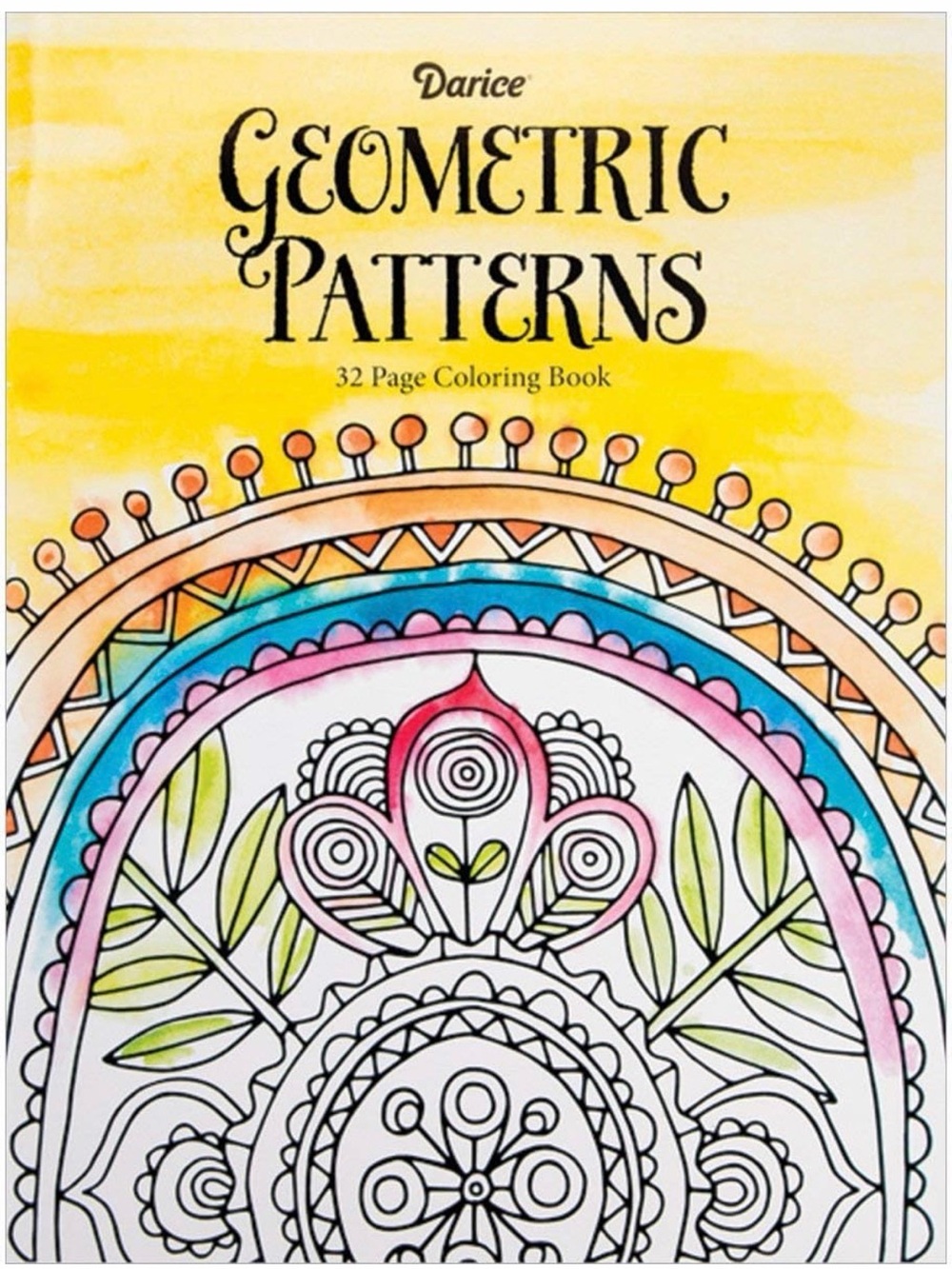 Darice Geometric Patterns Coloring Book for Adults Paperback Illustrated 2015